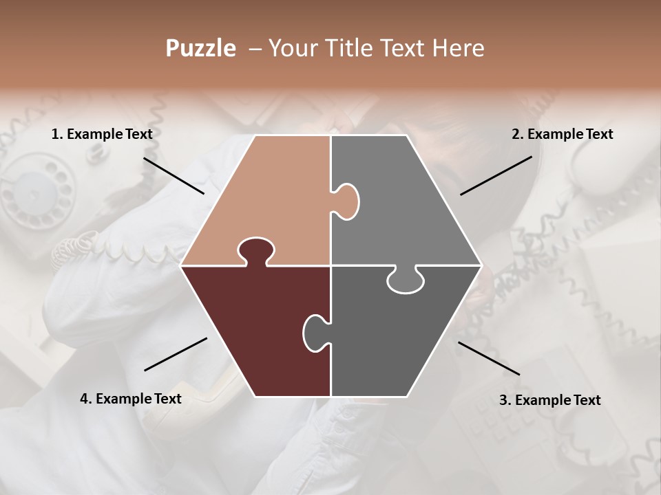 Unhappy Depression Businesswoman PowerPoint Template