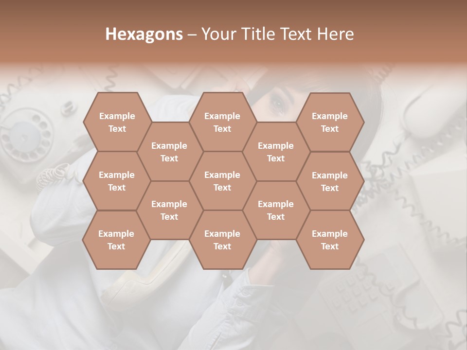 Unhappy Depression Businesswoman PowerPoint Template