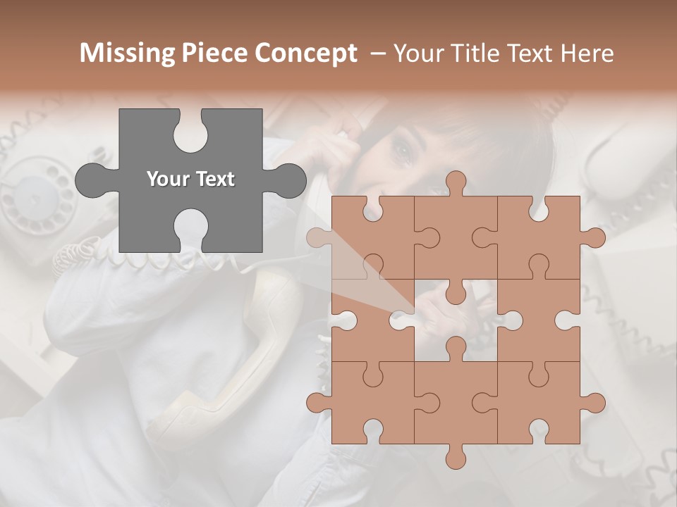 Unhappy Depression Businesswoman PowerPoint Template