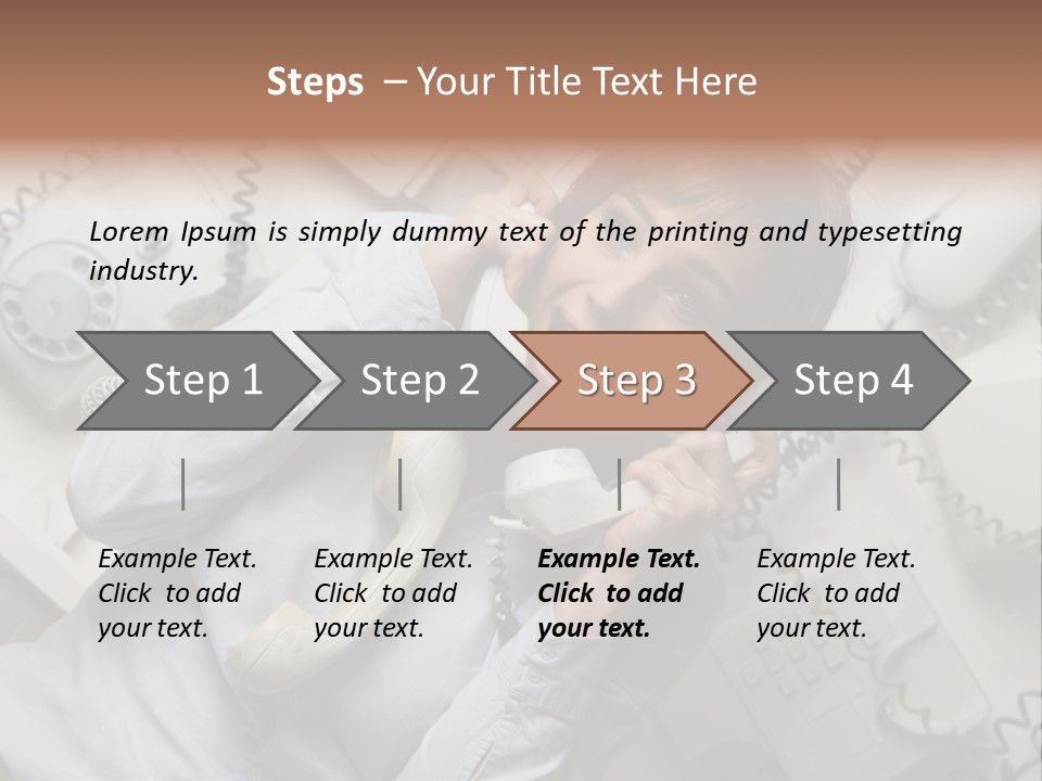 Unhappy Depression Businesswoman PowerPoint Template