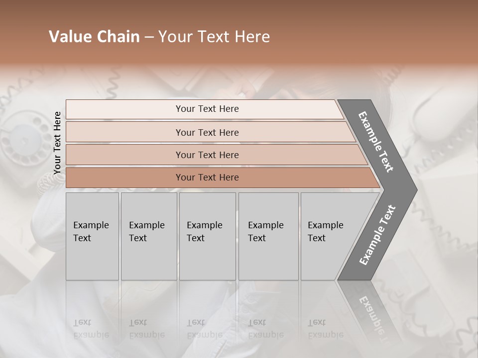 Unhappy Depression Businesswoman PowerPoint Template