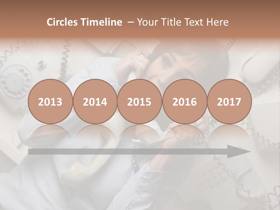 Unhappy Depression Businesswoman PowerPoint Template