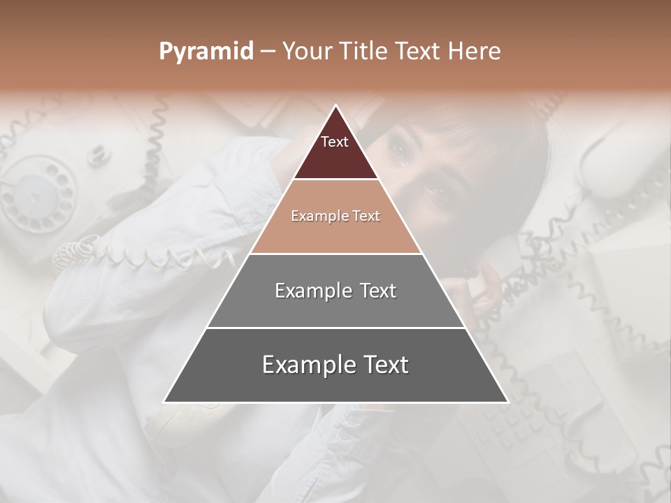 Unhappy Depression Businesswoman PowerPoint Template