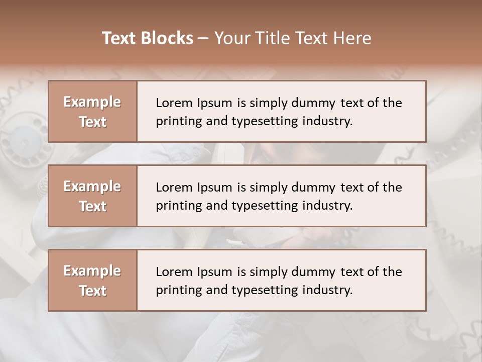 Unhappy Depression Businesswoman PowerPoint Template