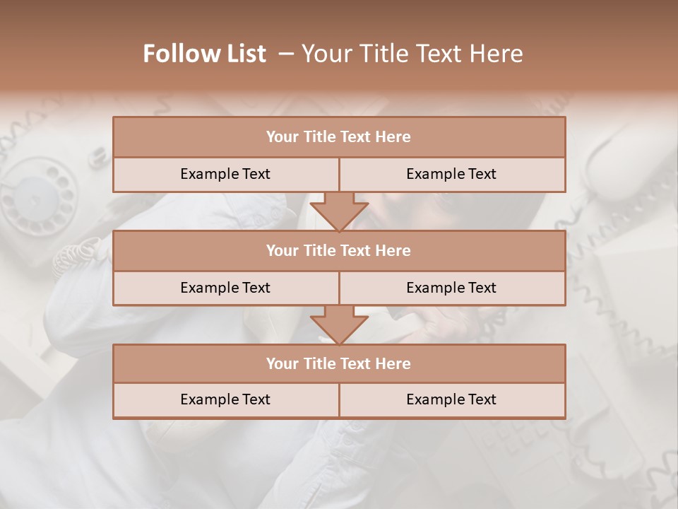 Unhappy Depression Businesswoman PowerPoint Template