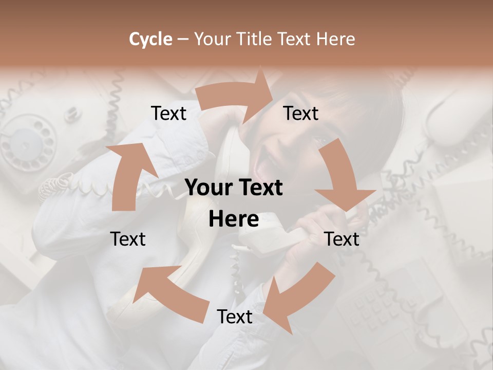 Unhappy Depression Businesswoman PowerPoint Template