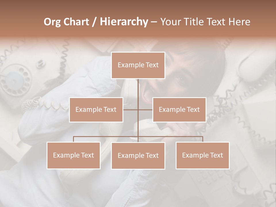 Unhappy Depression Businesswoman PowerPoint Template