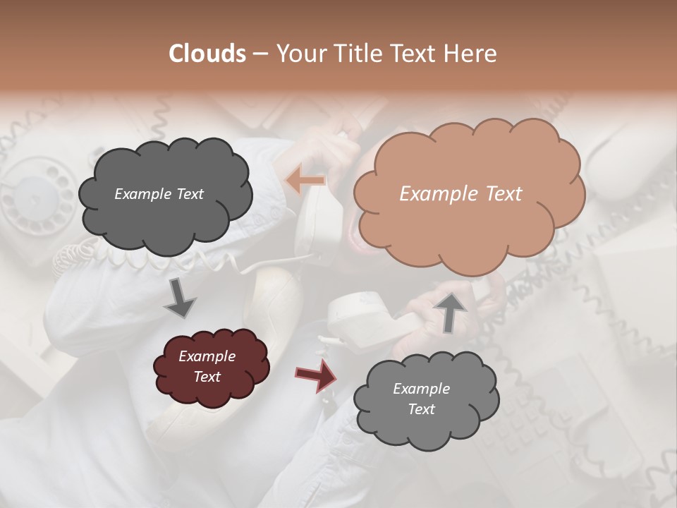 Unhappy Depression Businesswoman PowerPoint Template