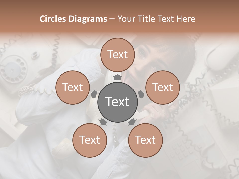 Unhappy Depression Businesswoman PowerPoint Template