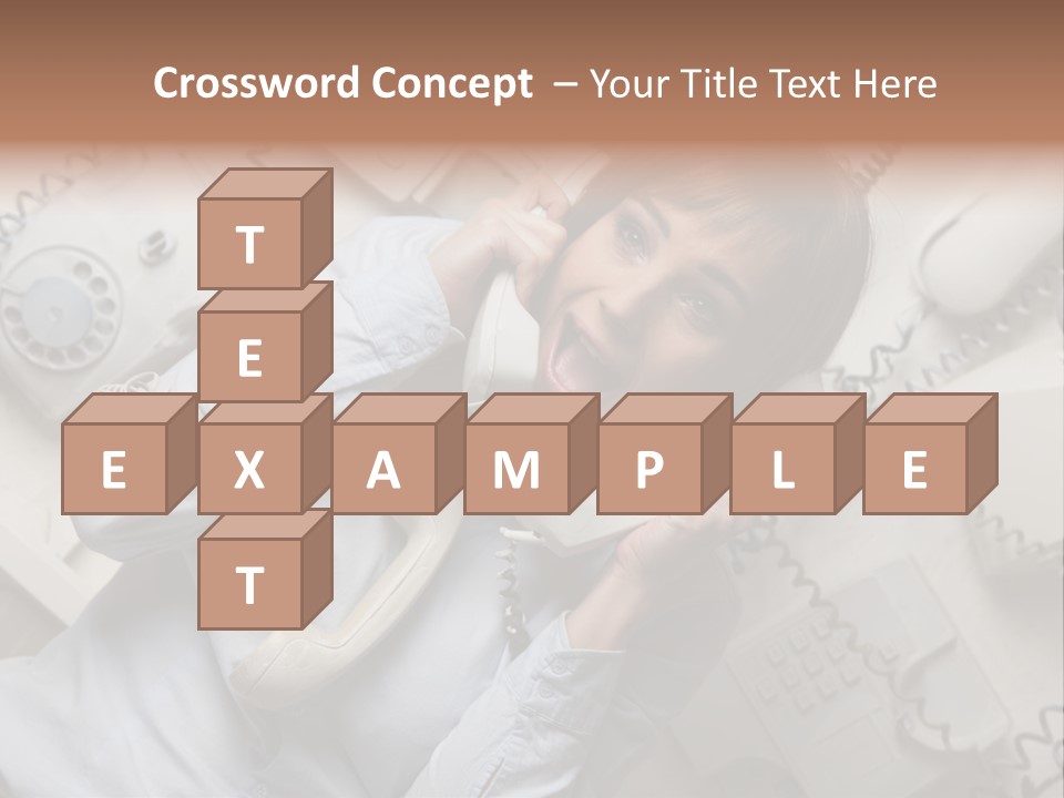 Unhappy Depression Businesswoman PowerPoint Template