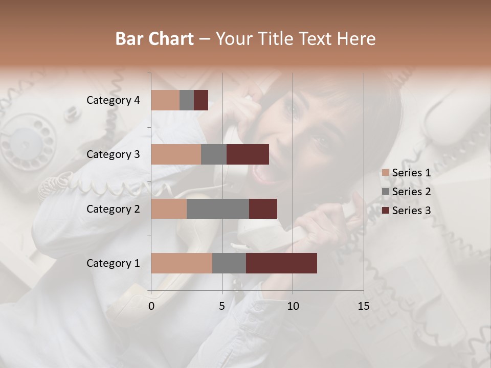 Unhappy Depression Businesswoman PowerPoint Template