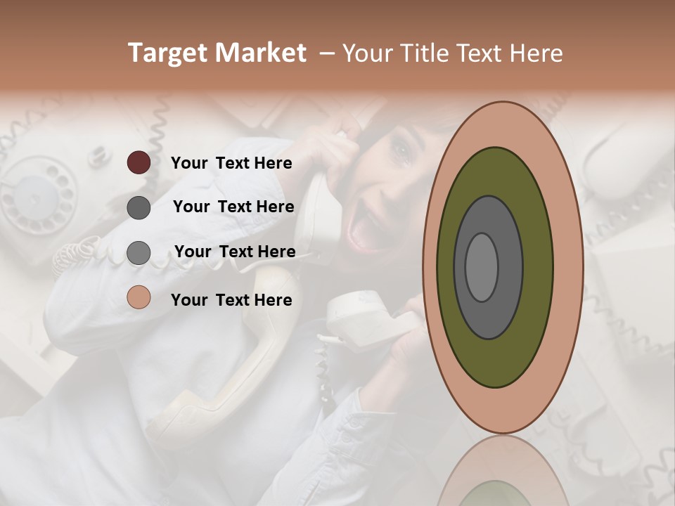 Unhappy Depression Businesswoman PowerPoint Template