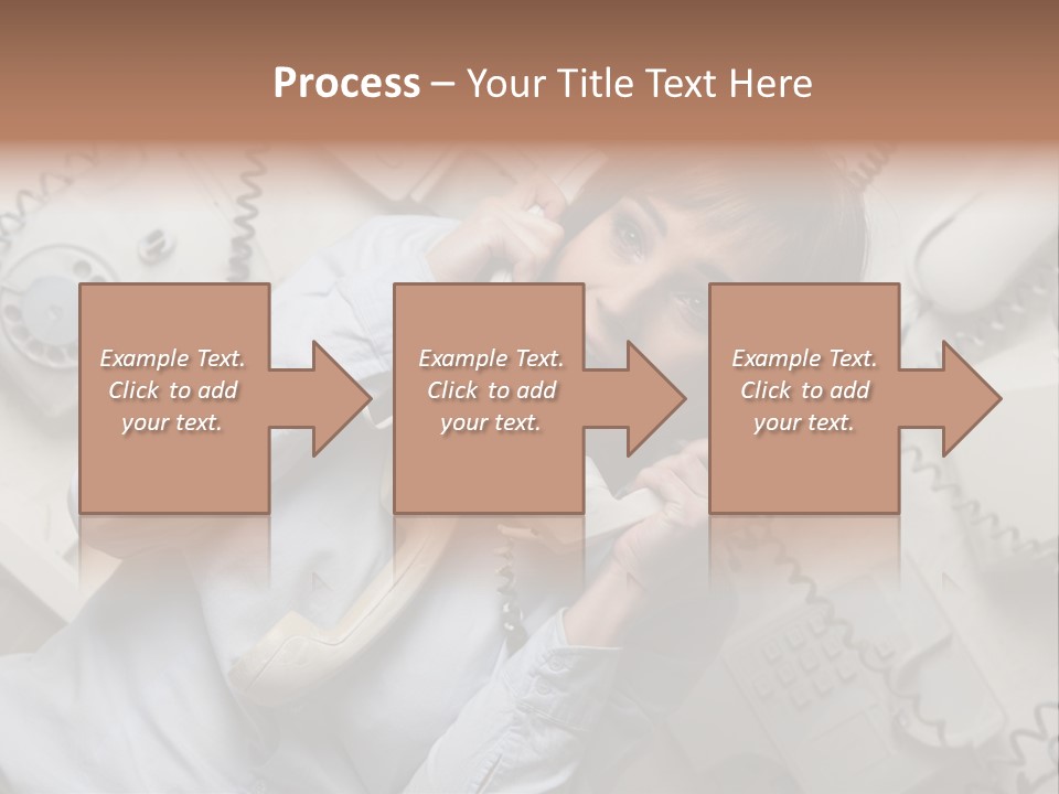 Unhappy Depression Businesswoman PowerPoint Template