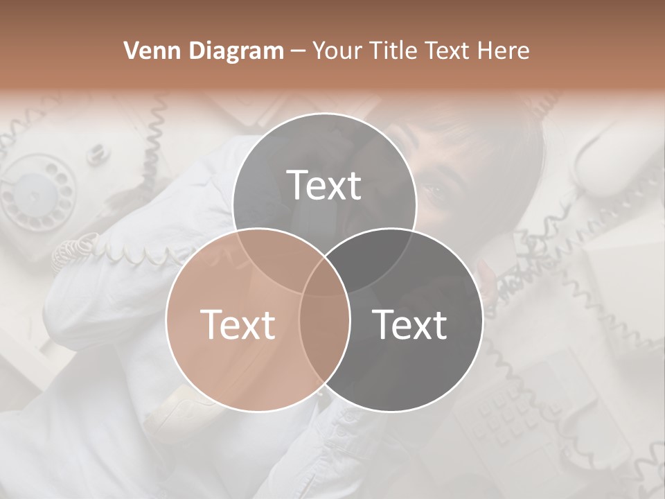 Unhappy Depression Businesswoman PowerPoint Template