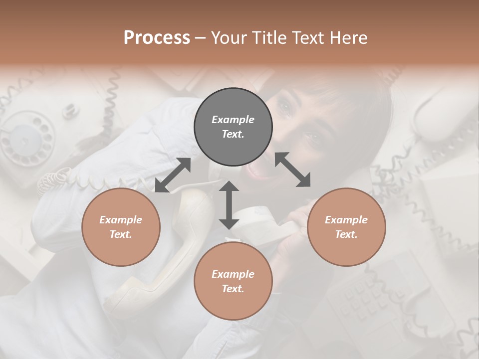 Unhappy Depression Businesswoman PowerPoint Template