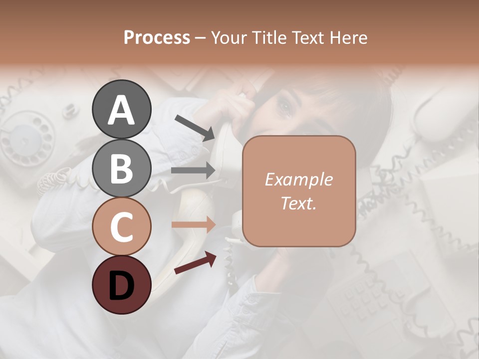 Unhappy Depression Businesswoman PowerPoint Template