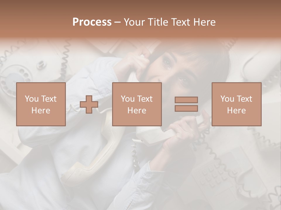 Unhappy Depression Businesswoman PowerPoint Template