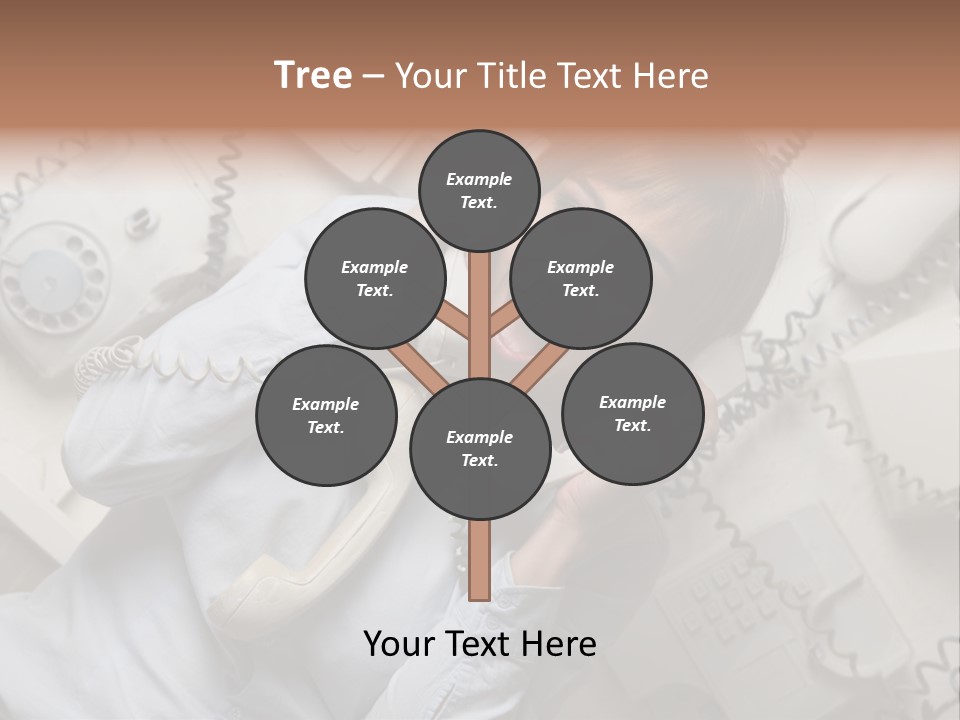 Unhappy Depression Businesswoman PowerPoint Template