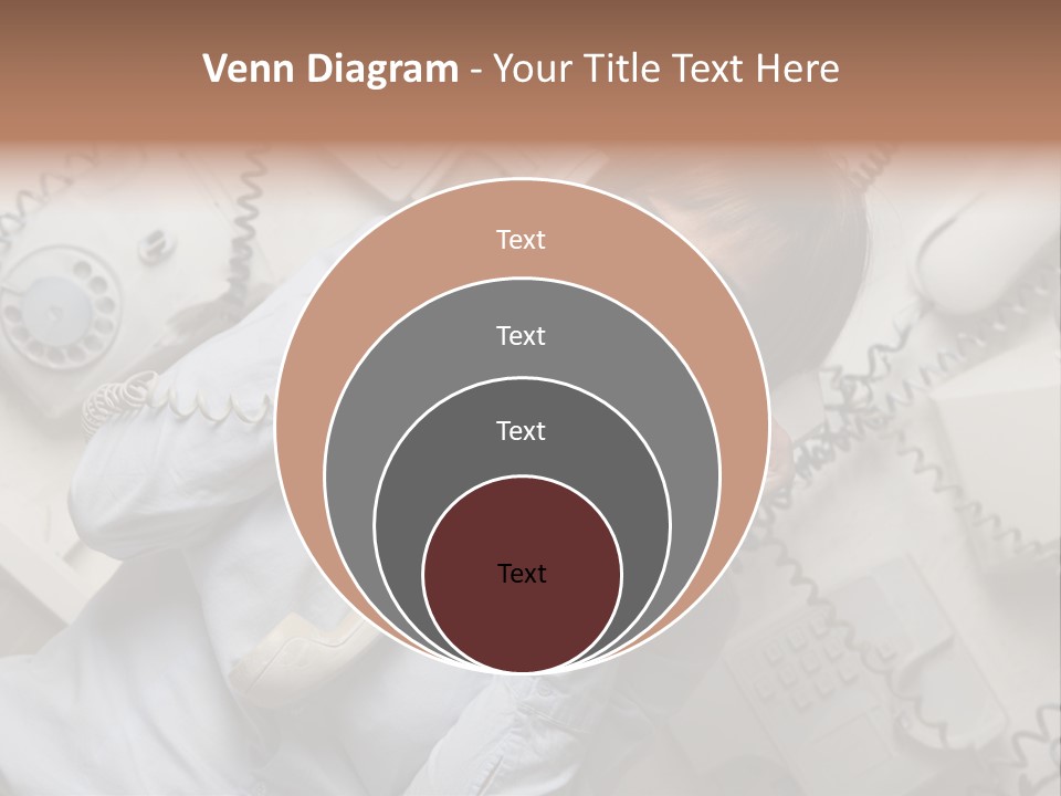 Unhappy Depression Businesswoman PowerPoint Template