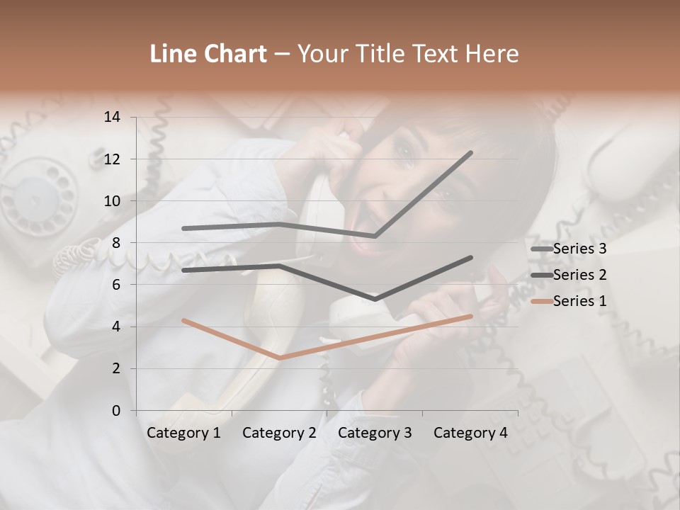 Unhappy Depression Businesswoman PowerPoint Template