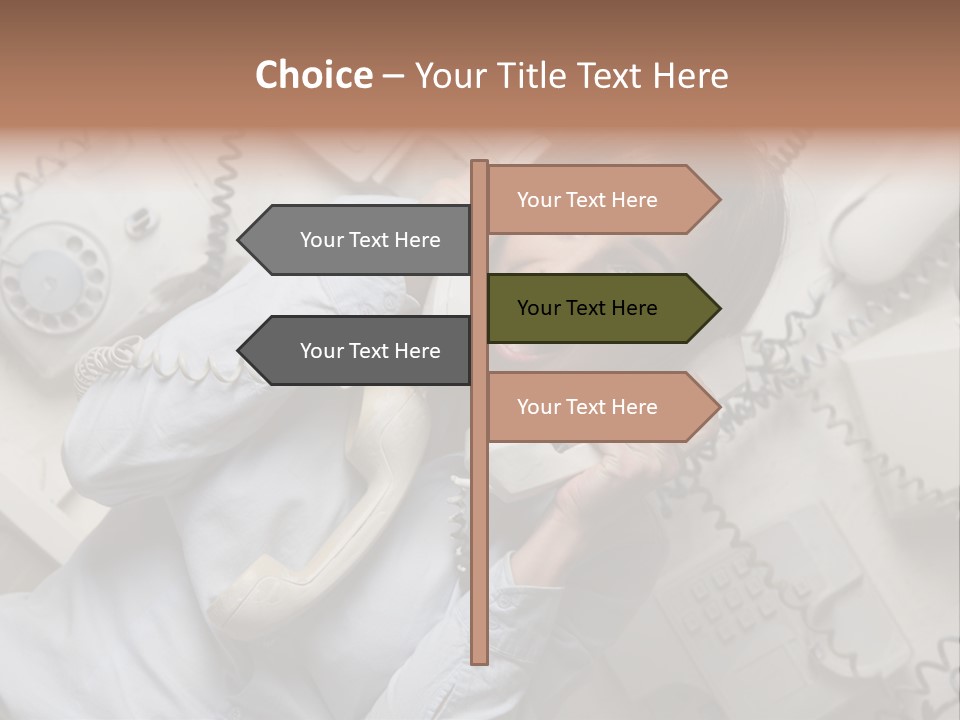 Unhappy Depression Businesswoman PowerPoint Template