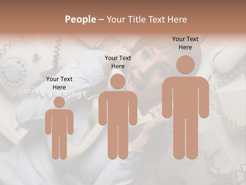 Unhappy Depression Businesswoman PowerPoint Template