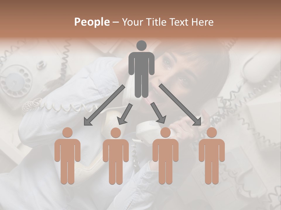 Unhappy Depression Businesswoman PowerPoint Template