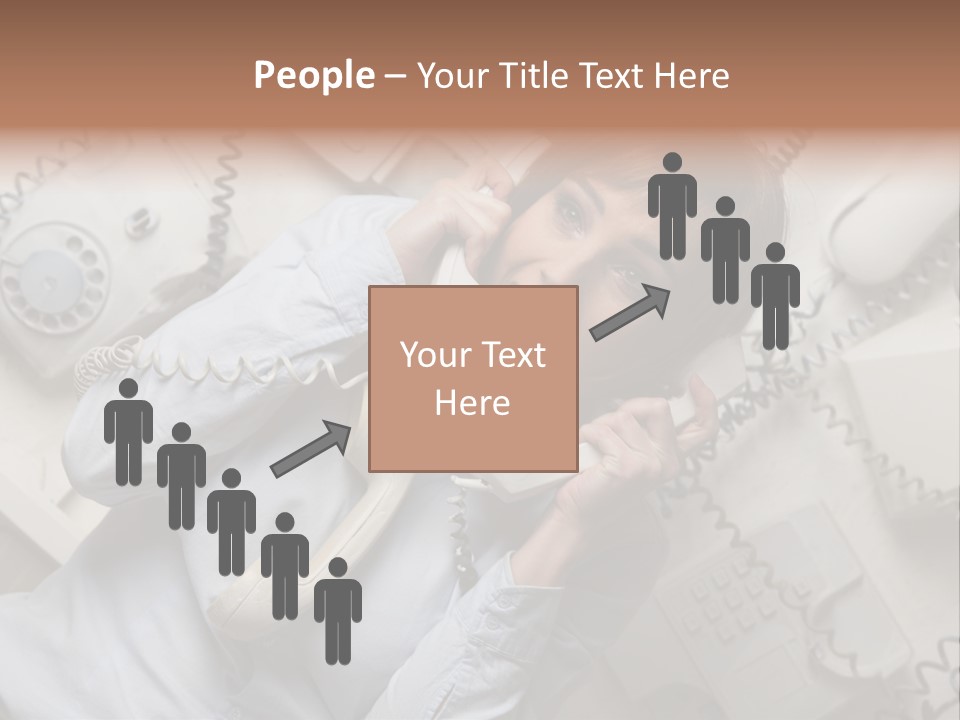 Unhappy Depression Businesswoman PowerPoint Template