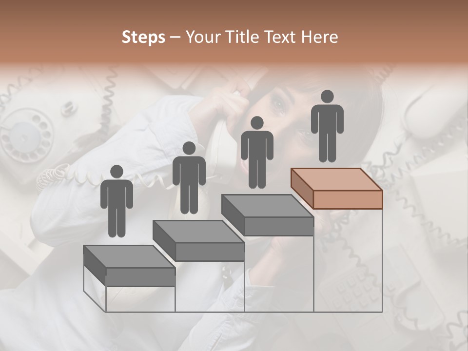 Unhappy Depression Businesswoman PowerPoint Template