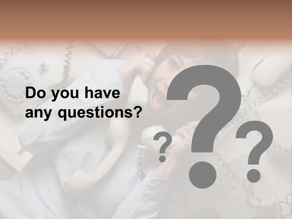 Unhappy Depression Businesswoman PowerPoint Template