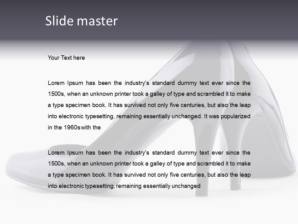 High Leather Isolated PowerPoint Template