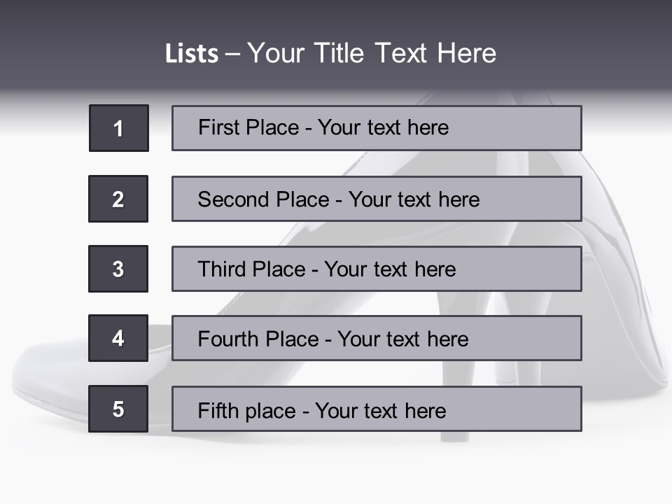 High Leather Isolated PowerPoint Template