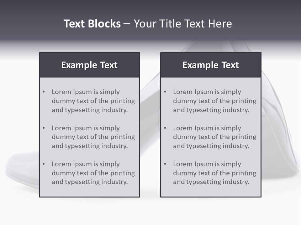 High Leather Isolated PowerPoint Template