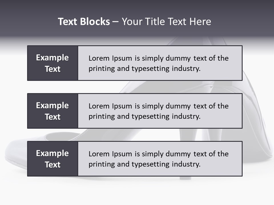 High Leather Isolated PowerPoint Template