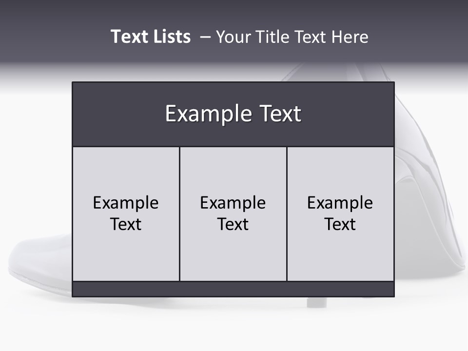 High Leather Isolated PowerPoint Template