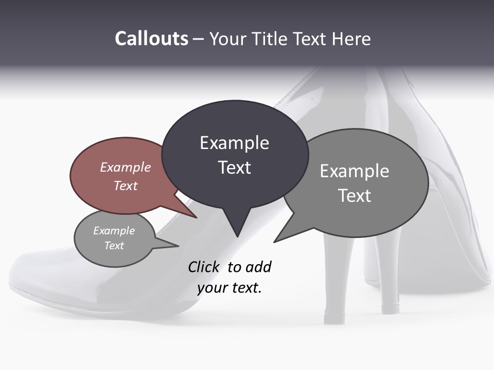 High Leather Isolated PowerPoint Template