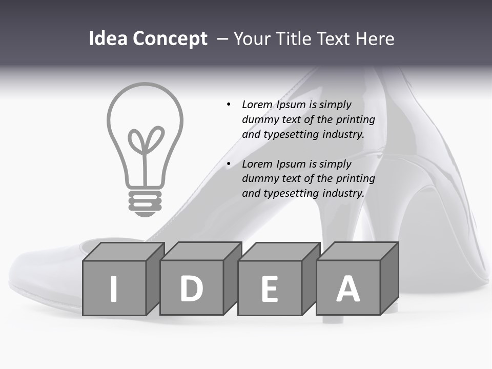 High Leather Isolated PowerPoint Template