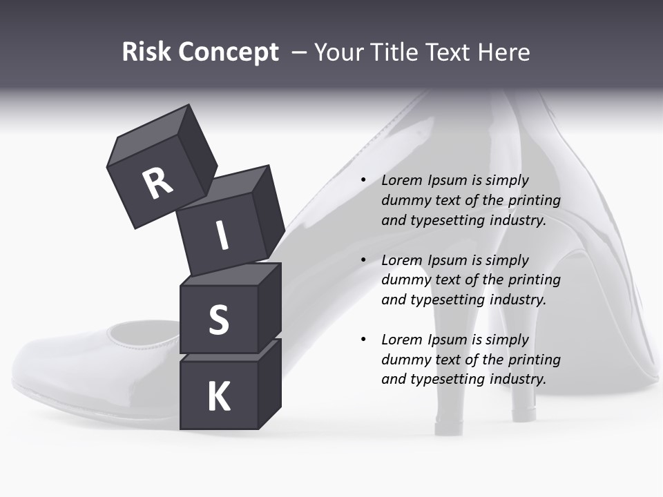 High Leather Isolated PowerPoint Template