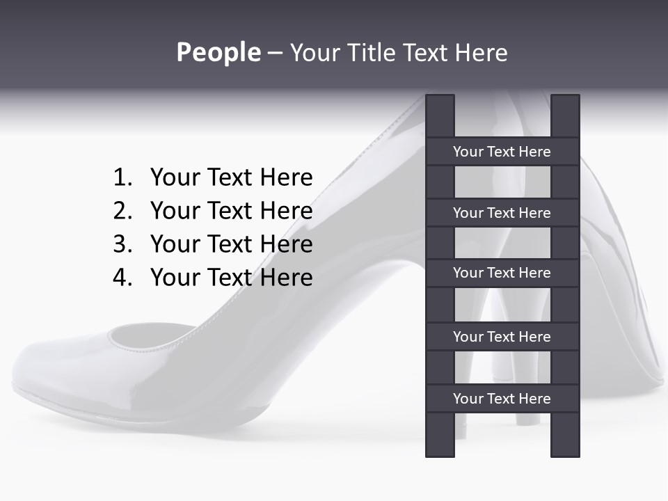 High Leather Isolated PowerPoint Template