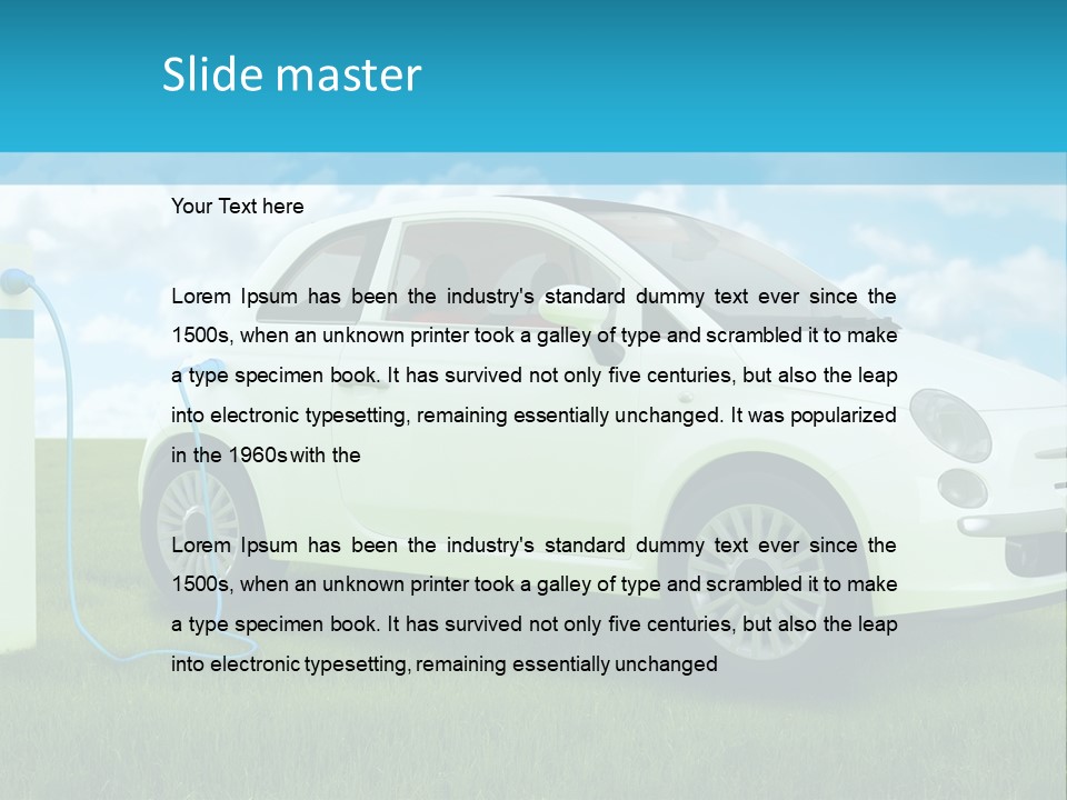 Clean Battery Alternative PowerPoint Template