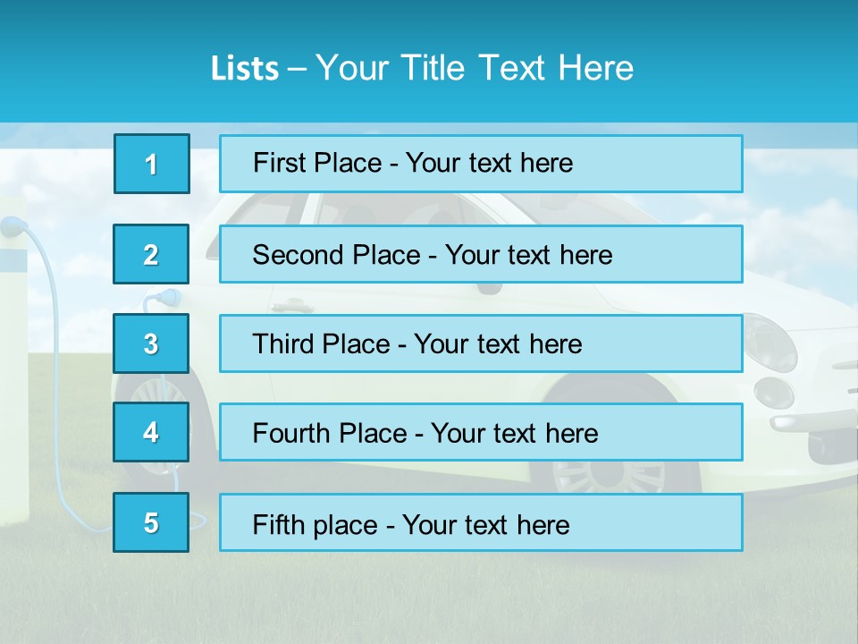 Clean Battery Alternative PowerPoint Template