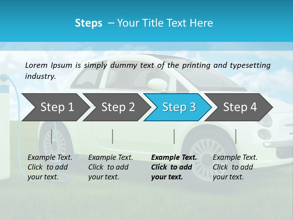 Clean Battery Alternative PowerPoint Template