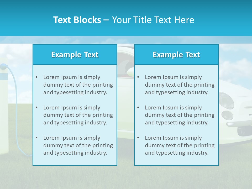 Clean Battery Alternative PowerPoint Template