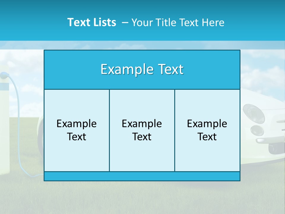 Clean Battery Alternative PowerPoint Template