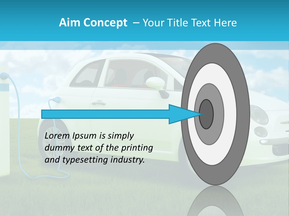 Clean Battery Alternative PowerPoint Template