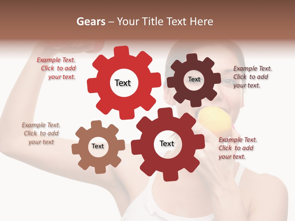 Training Eating Young PowerPoint Template