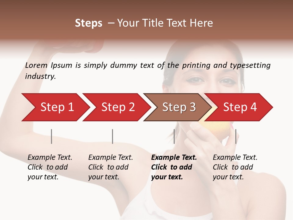 Training Eating Young PowerPoint Template