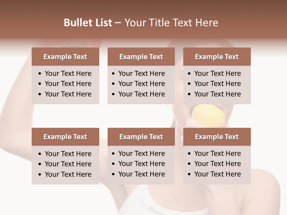 Training Eating Young PowerPoint Template