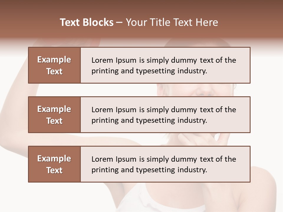 Training Eating Young PowerPoint Template