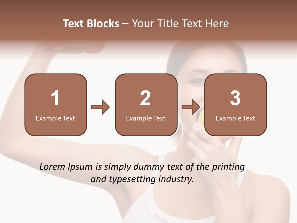 Training Eating Young PowerPoint Template